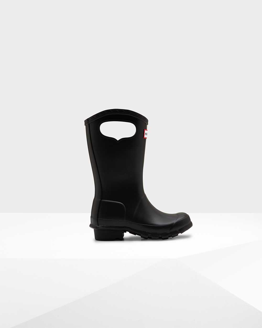 Botas De Agua Niños - Hunter Original Grab Handle Negras - IXBMZG-897 - Negras